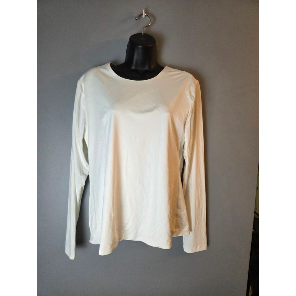 Women's Frank And Oak White Long Sleeve Tee XL